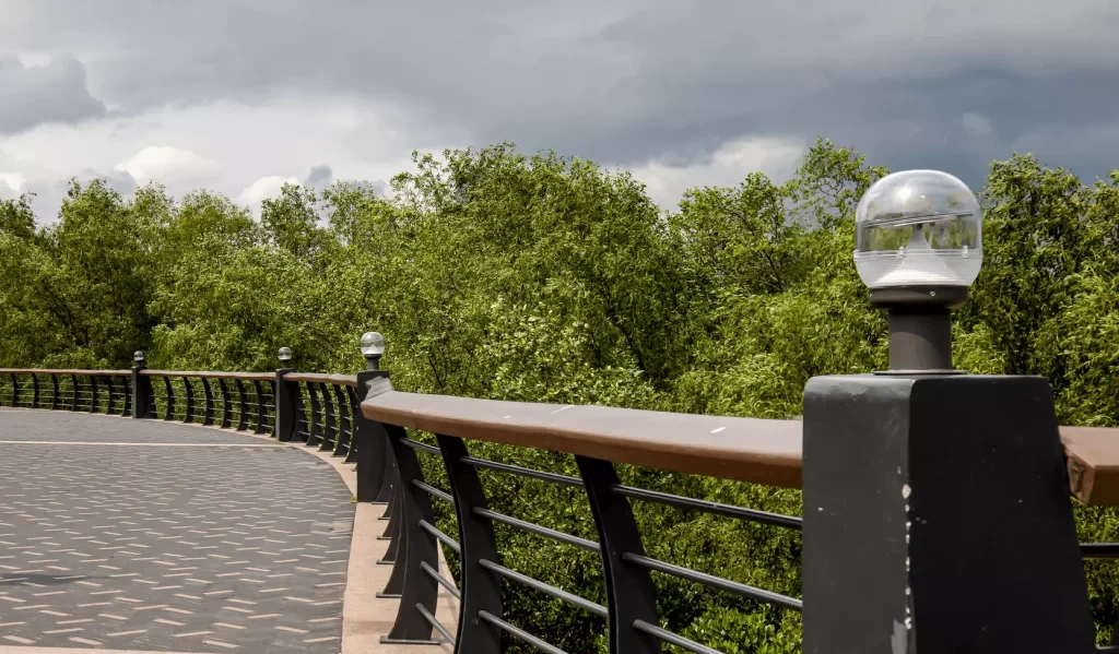 City Public Space With Solar Lighting