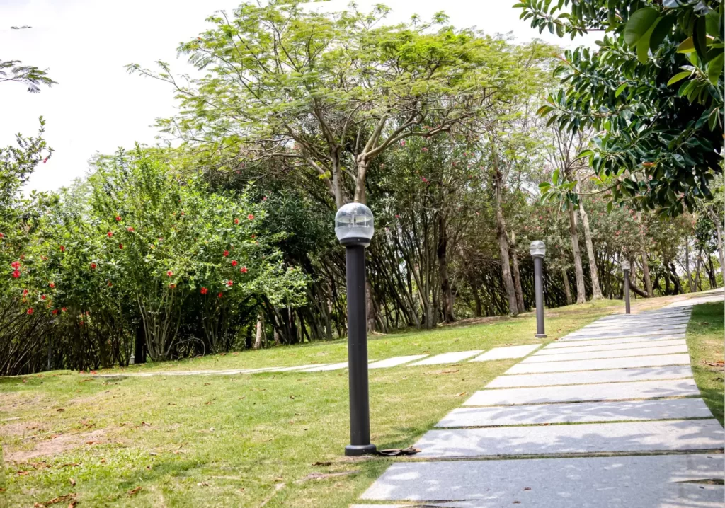 Smart Solar Lighting in park