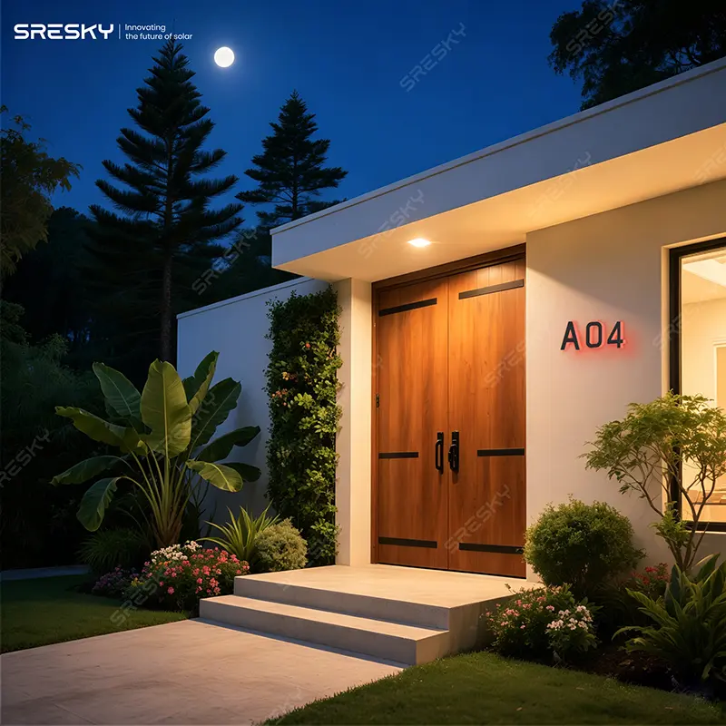 Rendering of red light from Solar Letters & Number Lights